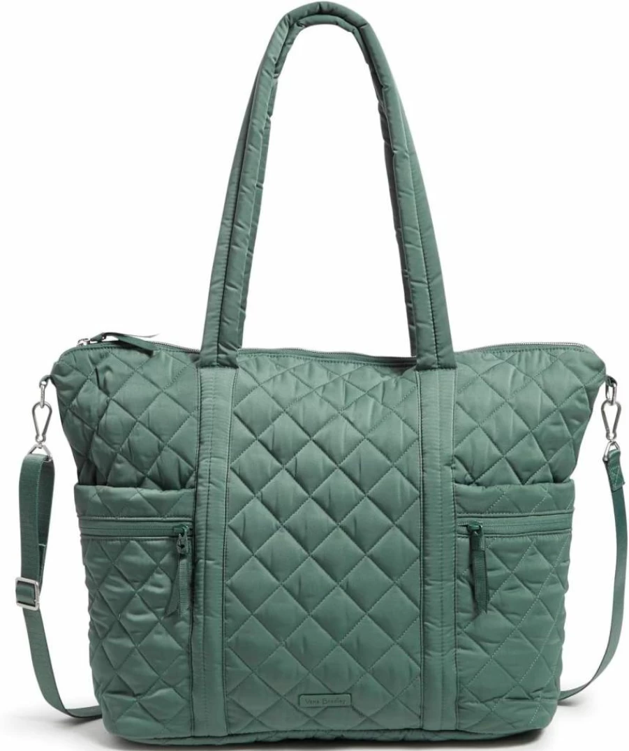 Vera Bradley Women's Large Multi-Strap Tote Bag - Durable Performance Twill Fabric - Stylish & Spacious Handbag for Women