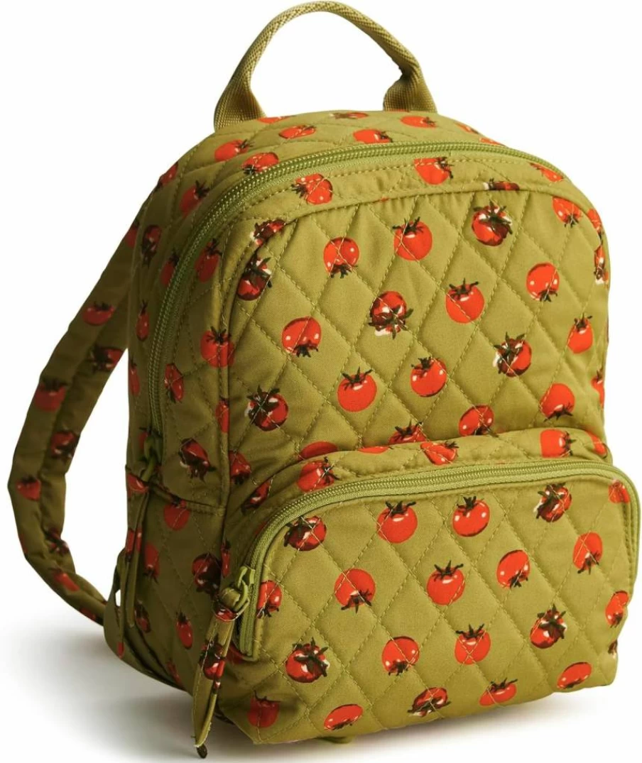 Vera Bradley Women's Mini Banbury Backpack - Wing & Bloom Cotton Backpack for Women, Lightweight & Stylish, One Size