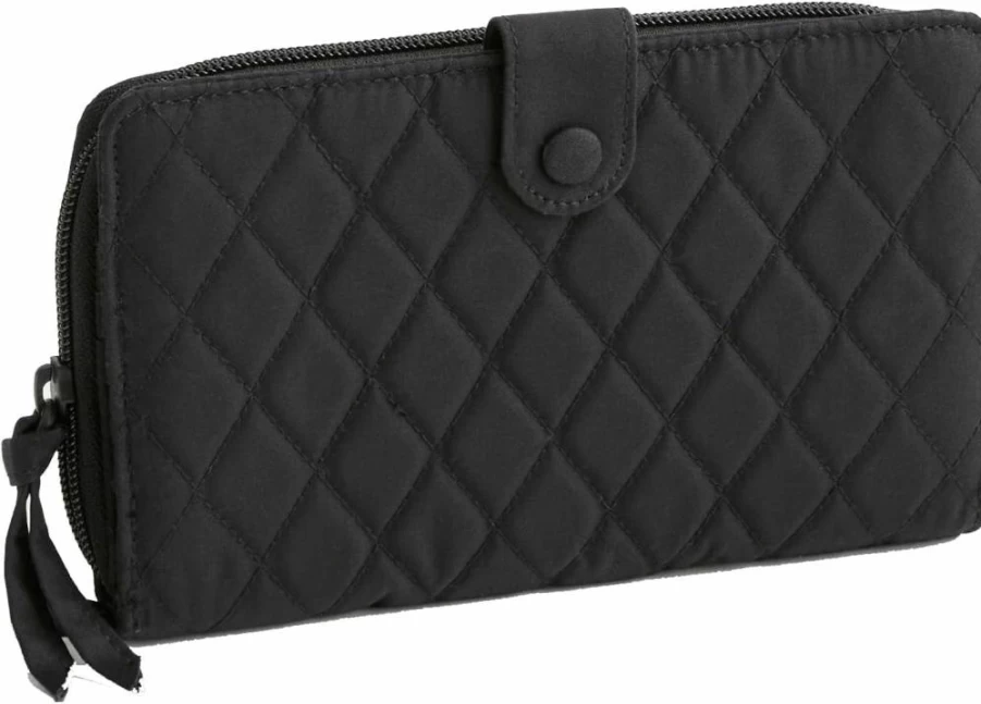 Vera Bradley Large Cotton Wallet – Premium Zip-Around Tab Closure Wristlet for Women