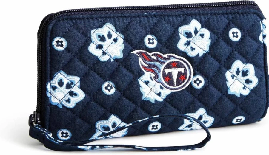 Vera Bradley NFL Team Women's Cotton Front Zip Wristlet – Multiple Team Designs Available