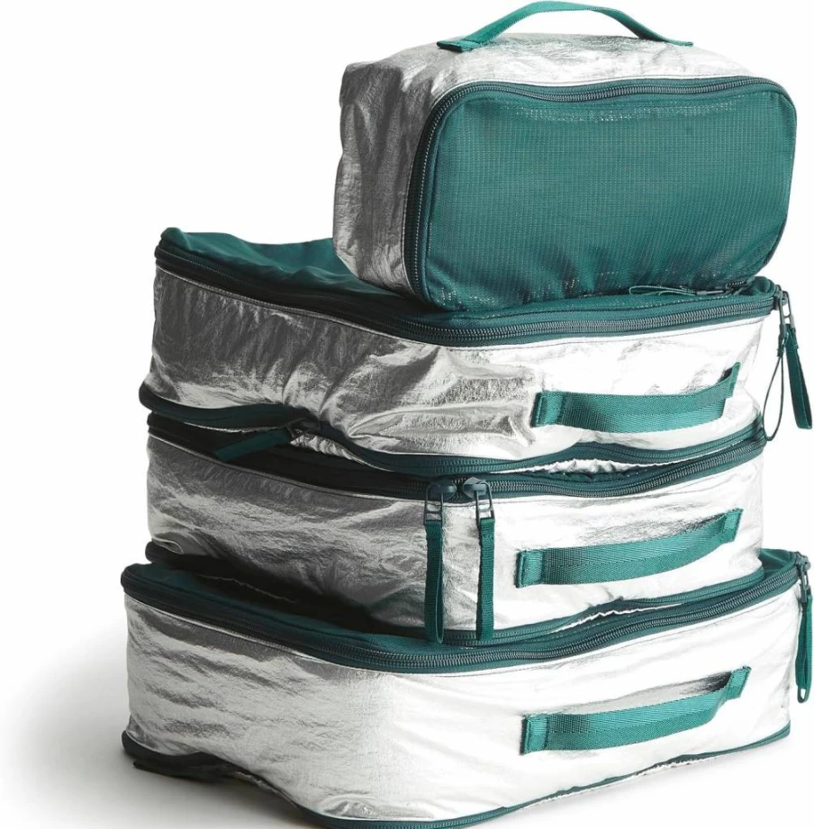 Vera Bradley Women's Lightweight Ripstop Polyester Packing Cube Set – 3-Piece Travel Organizer