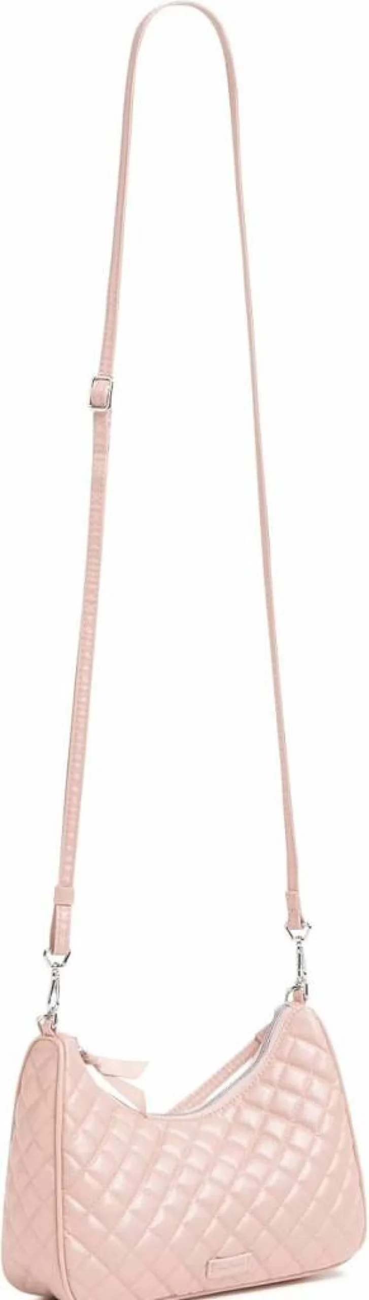Vera Bradley Frannie Mini Crescent Crossbody Bag for Women - Lightweight Cotton Handbag with Adjustable Strap