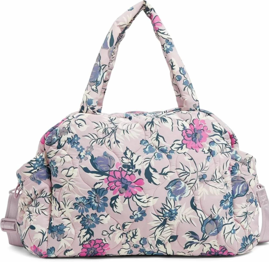 Vera Bradley Women's Lightweight Black Travel Bag - Featherweight Carry-On Tote for Women, One Size