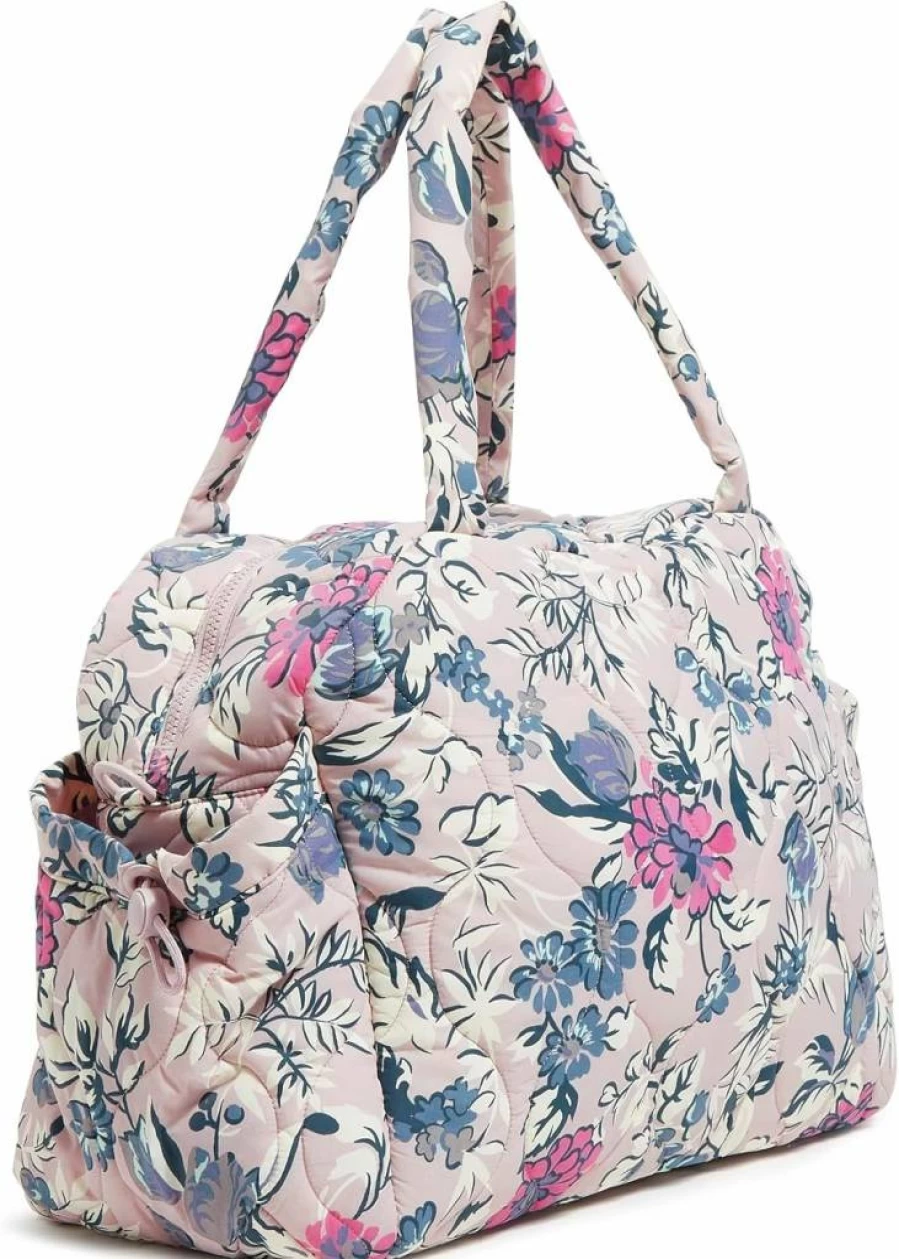Vera Bradley Women's Lightweight Black Travel Bag - Featherweight Carry-On Tote for Women, One Size