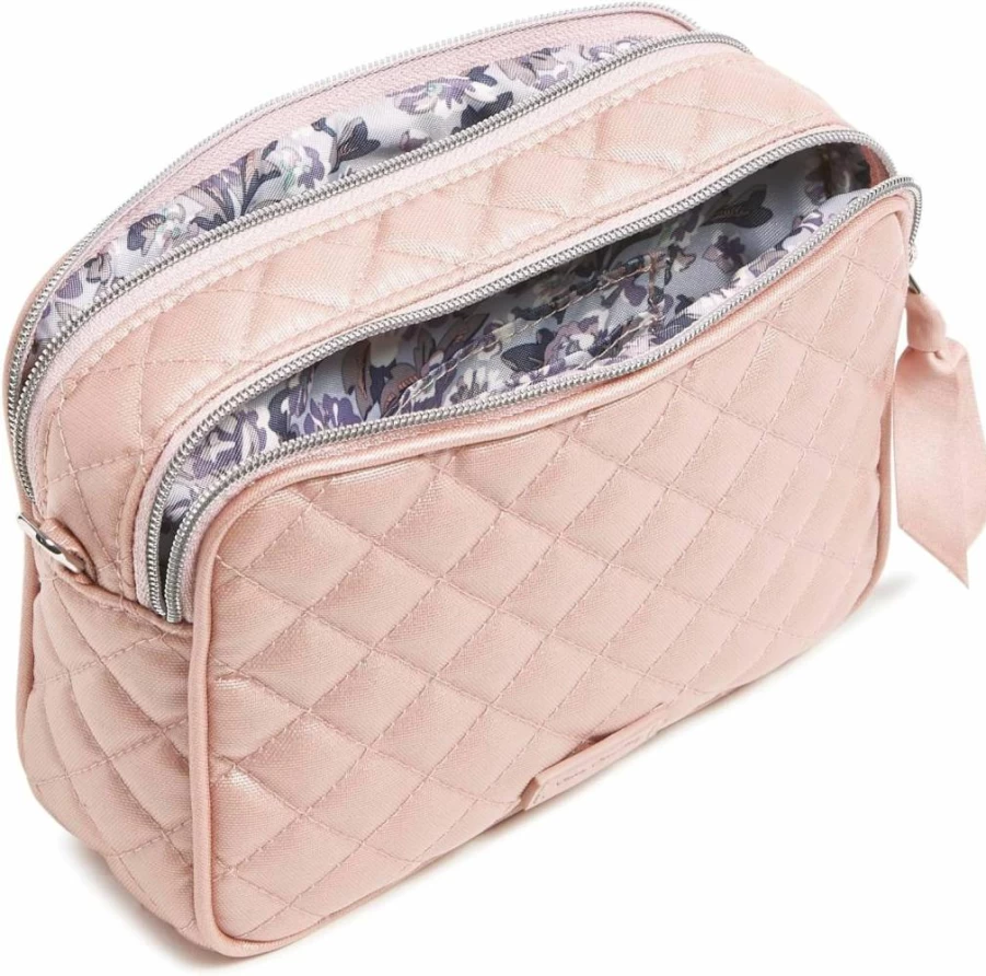 Vera Bradley Mini Evie Crossbody Bag for Women - Lightweight Cotton Handbag with Adjustable Strap