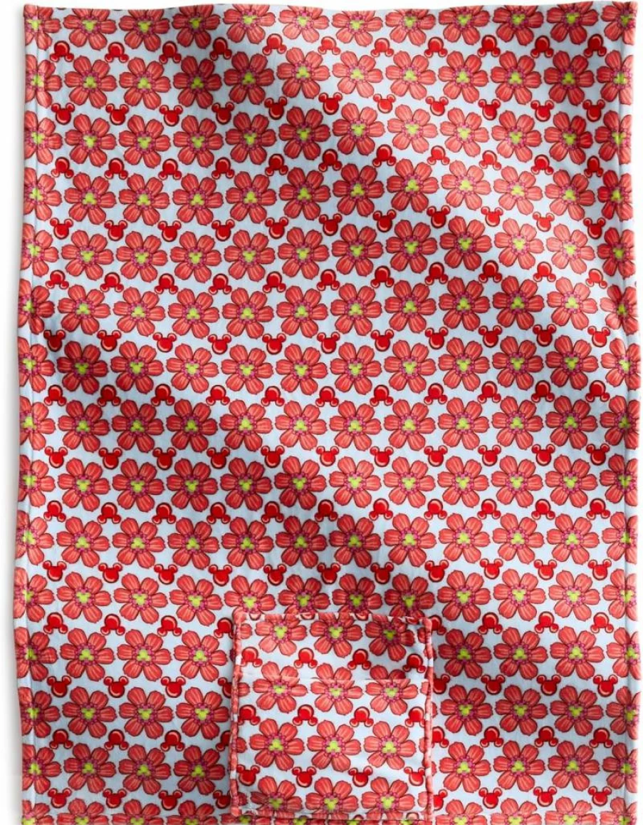 Vera Bradley Mickey Mouse Kaleidoscope Fleece Plush Travel Blanket – Disney Soft Cozy Throw for Adults