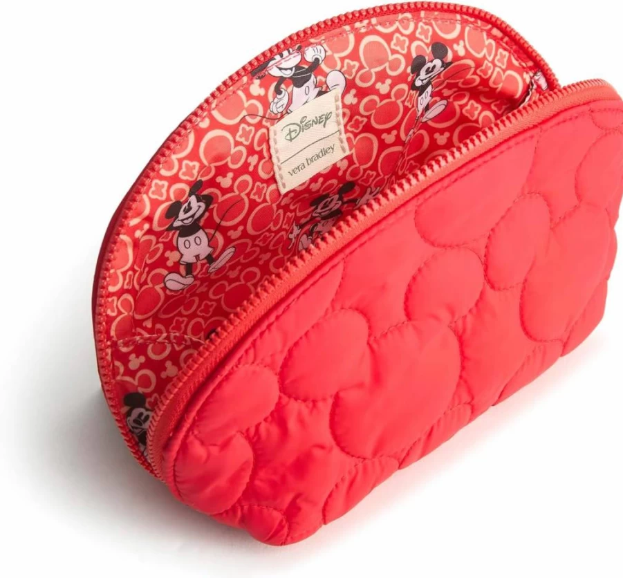 Vera Bradley Disney Mini Featherweight Cosmetic Bag for Women | Lightweight Makeup Pouch
