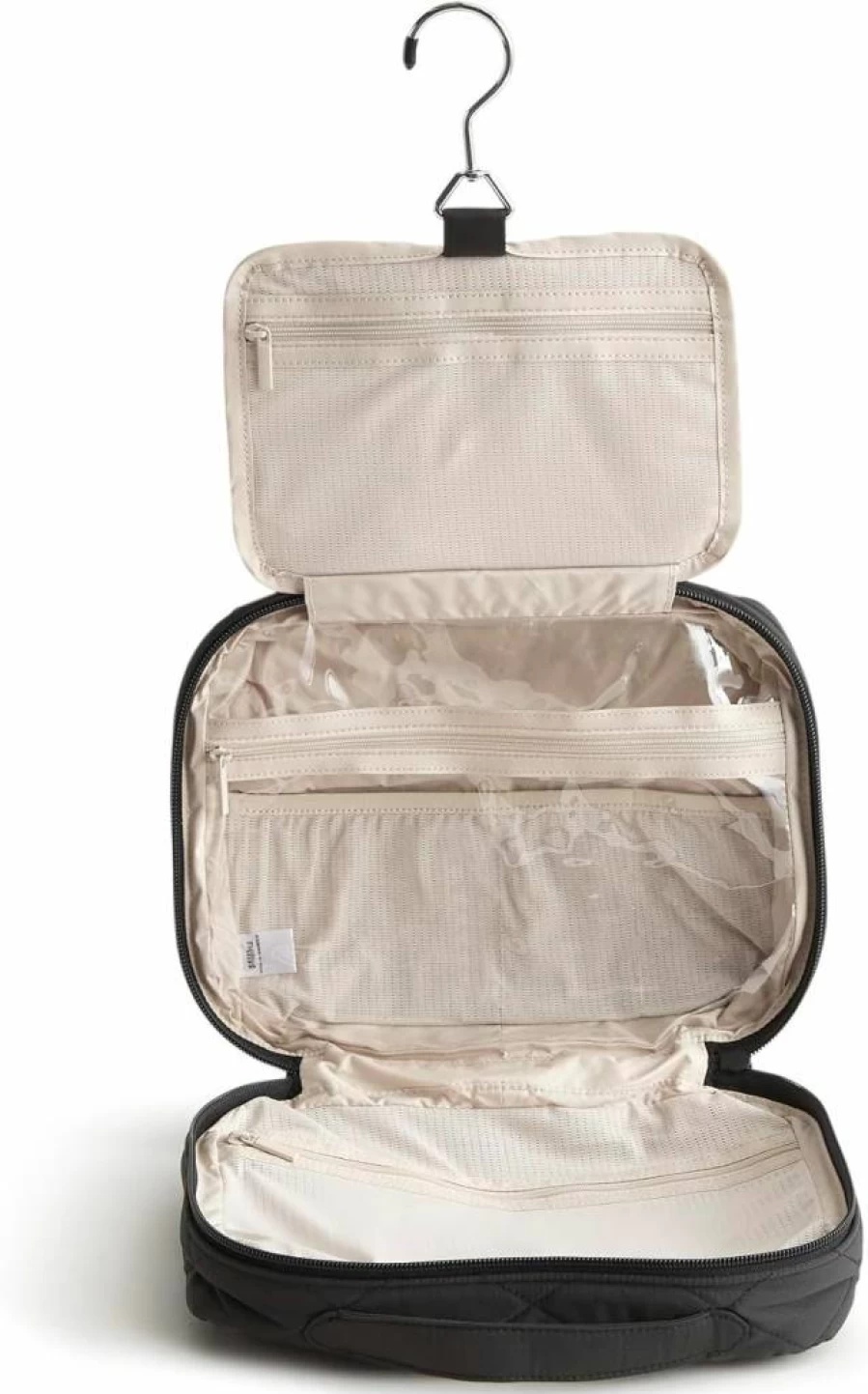 Vera Bradley Hanging Travel Organizer - Lightweight Foldable Toiletry Bag for Women & Men, Water-Resistant Cosmetic Case with Multiple Pockets, Perfect for Vacation & Business Trips