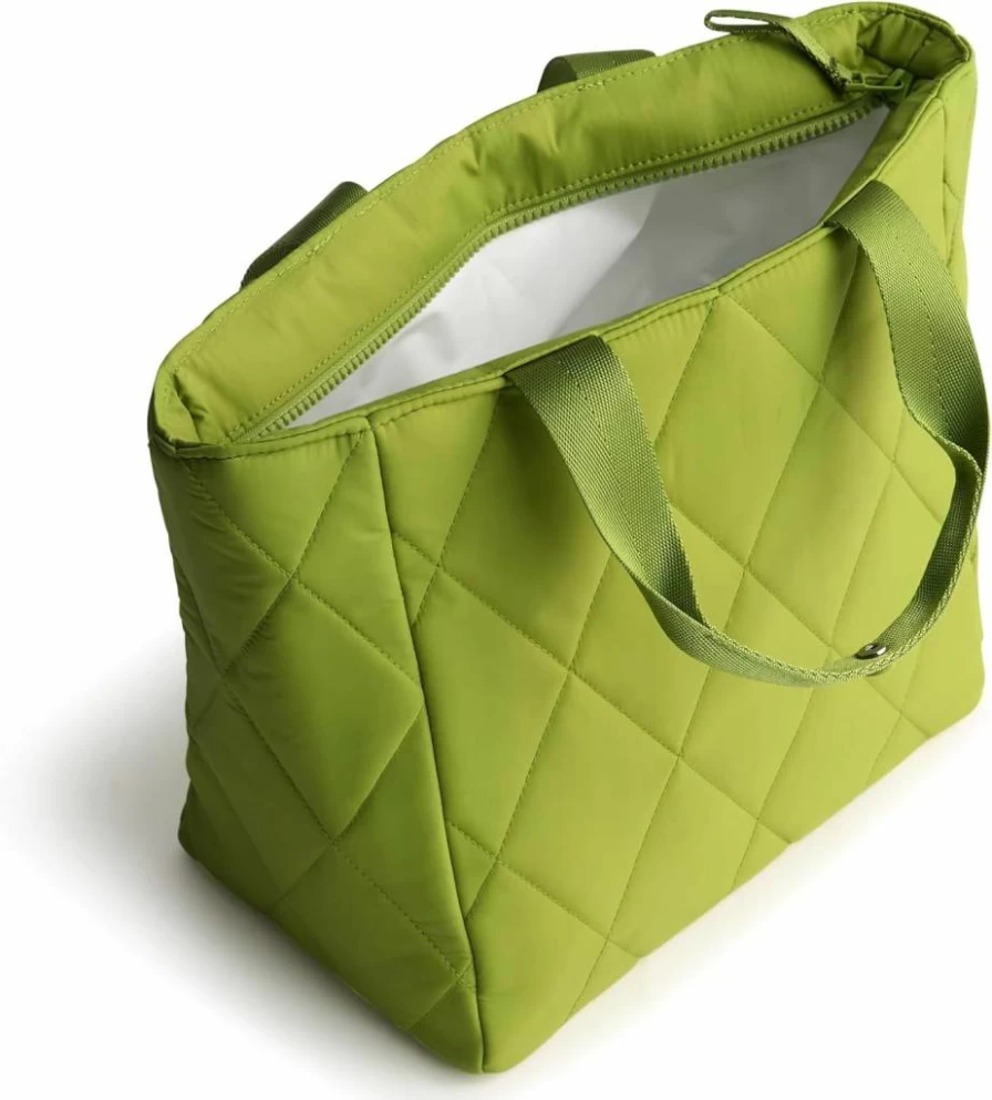 Vera Bradley Lightweight Lunch Tote - Stylish & Compact Reusable Lunch Bag for Work or School