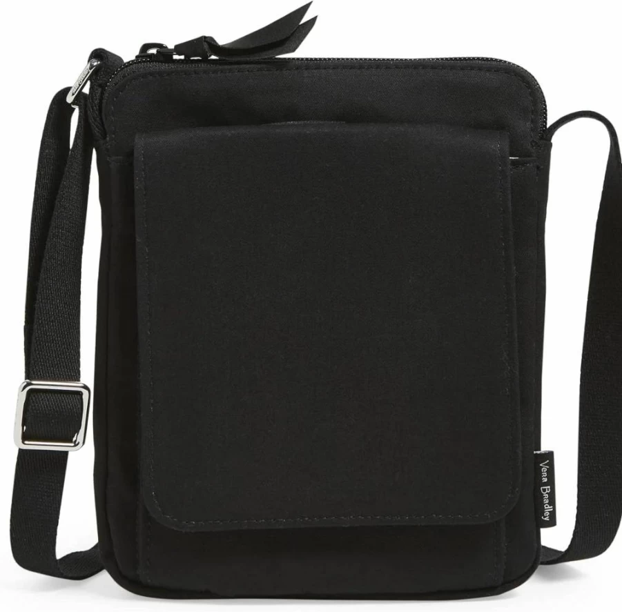 Vera Bradley RFID-Protected Women's Cotton Mini Crossbody Bag - Stylish Hipster Purse for Everyday Use
