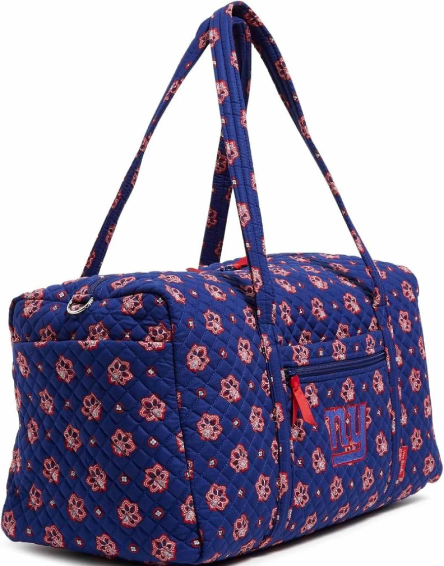 Vera Bradley NFL Team Large Cotton Travel Duffel Bag for Women – Multiple Team Options