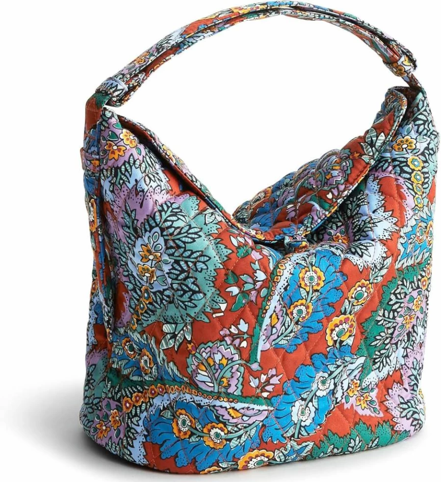Vera Bradley Astoria Cotton Tote Bag - Lightweight Women's Shoulder Bag with Premium Fabric