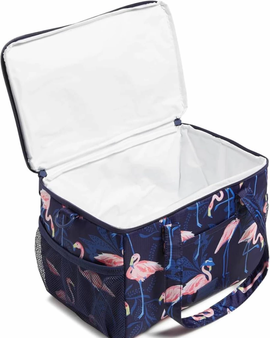 Vera Bradley Women's Eco-Friendly Ripstop Insulated Cooler Bag – Reusable Recycled Travel Picnic Tote