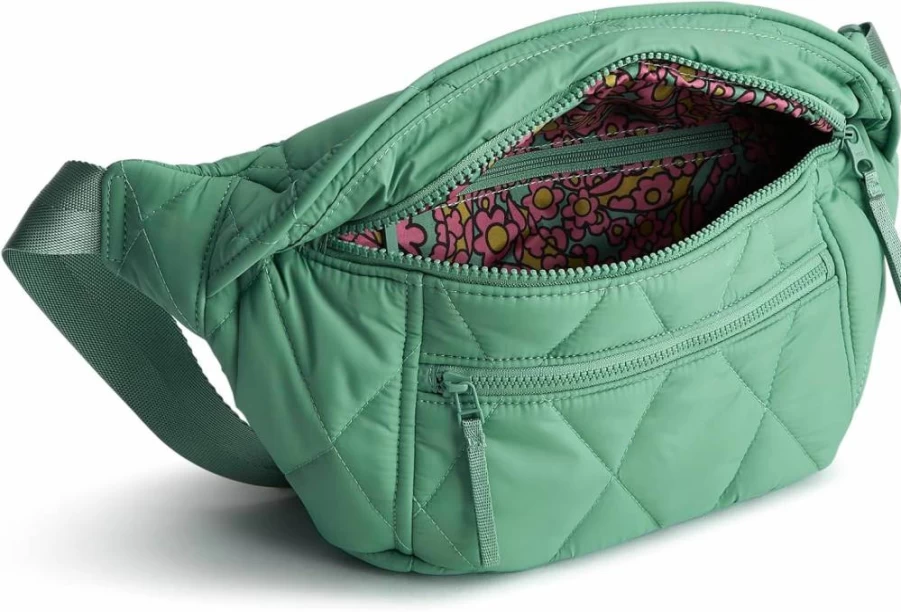 Vera Bradley Women's Golden Olive Featherweight Portnoy Crossbody Belt Bag One Size