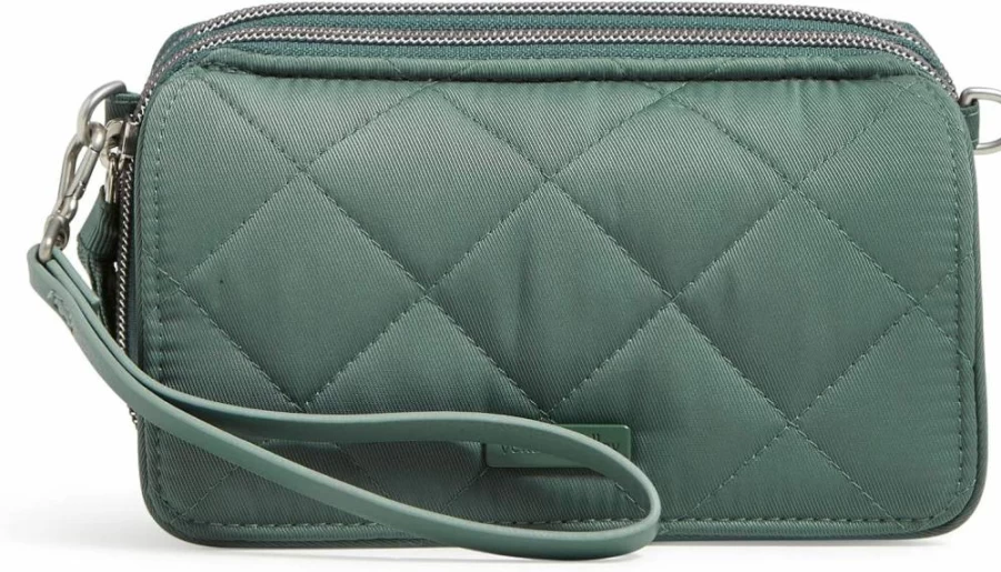 Vera Bradley Women's RFID-Protected Performance Twill Crossbody Bag - Lightweight All-in-One Purse