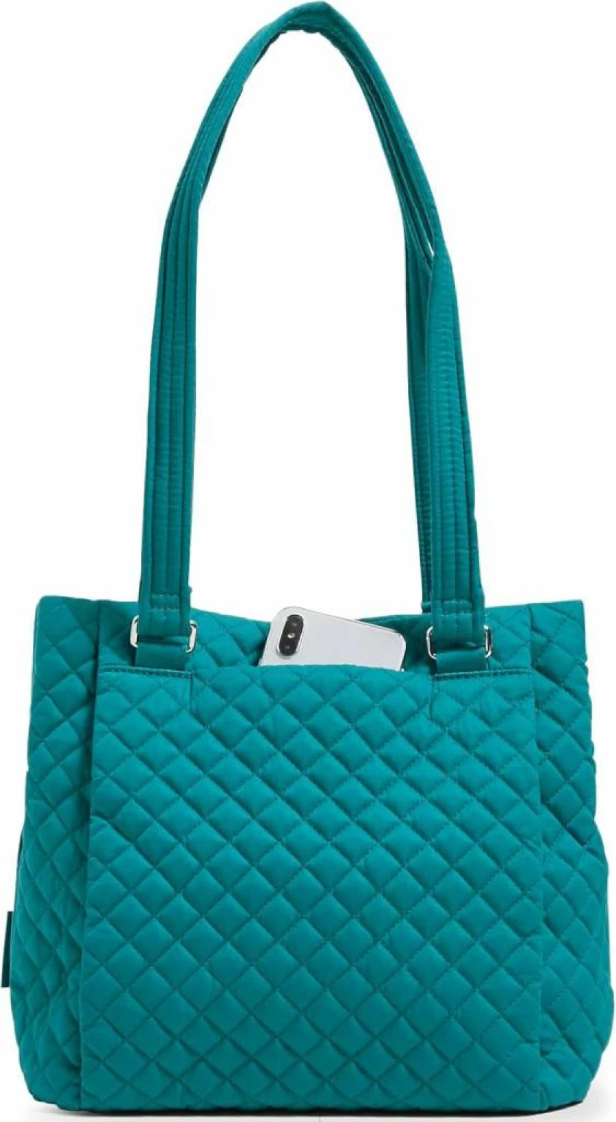Vera Bradley Women's Multi-Compartment Cotton Satchel Purse – Stylish Shoulder Bag for Women