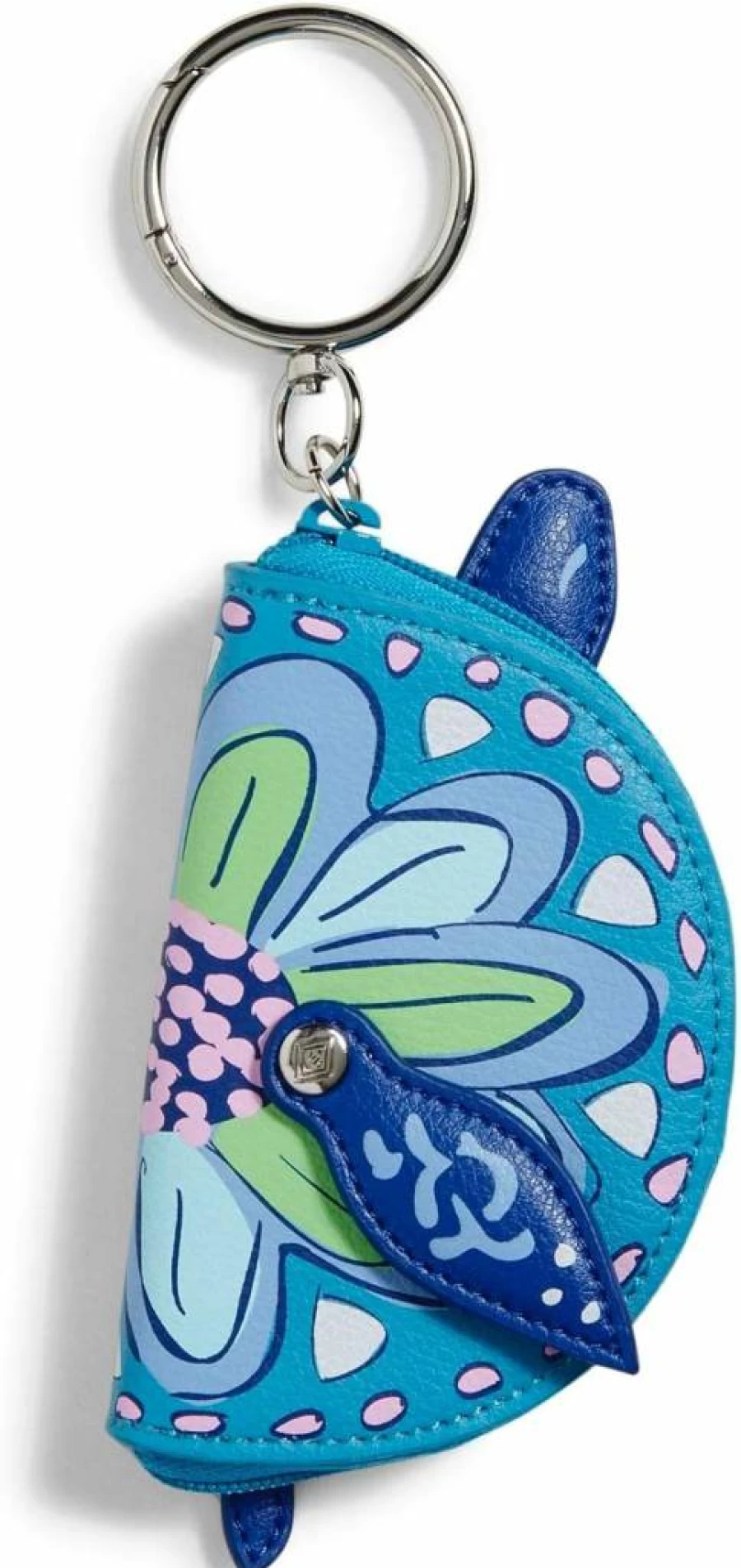 Vera Bradley Women's Mini Kisslock Crossbody Bag - Stylish Polyester Handbag Charm for Women