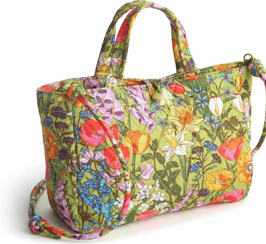 Vera Bradley Mini Hathaway Cotton Tote Bag - Premium Lightweight Carryall for Women