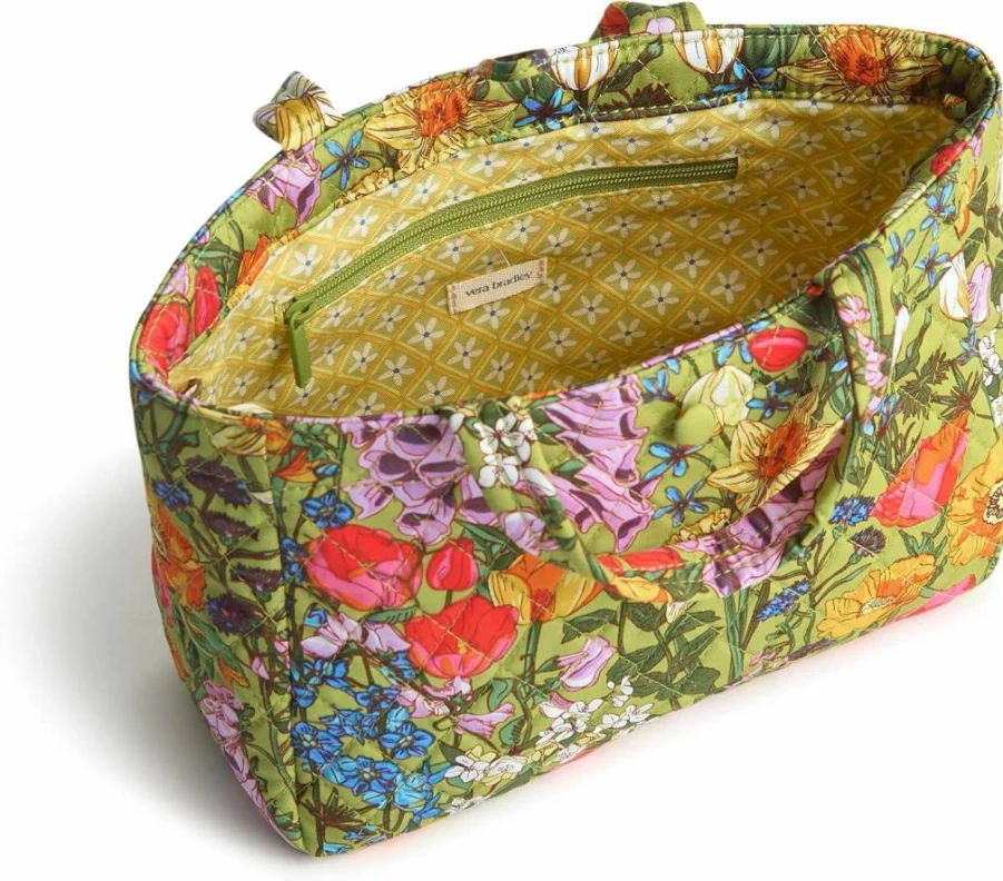 Vera Bradley Mini Hathaway Cotton Tote Bag - Premium Lightweight Carryall for Women