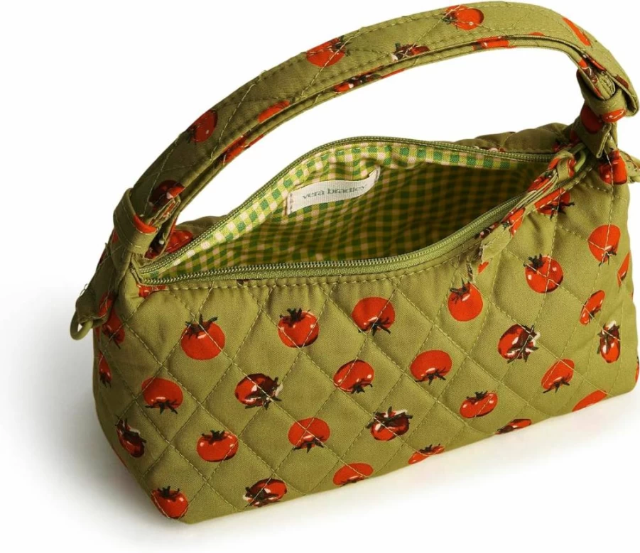 Vera Bradley Roxbury Crescent Crossbody Bag Premium Cotton Shoulder Purse for Women