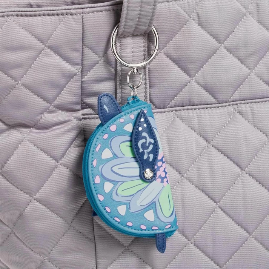 Vera Bradley Mini Kisslock Charm Crossbody Bag for Women - Stylish Polyester Wristlet Purse