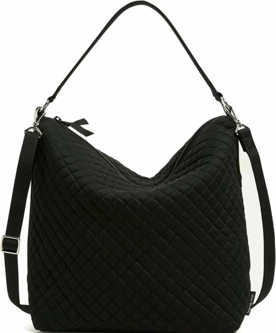 Vera Bradley Women's Lightweight Cotton Oversized Hobo Bag - Spacious Shoulder Tote for Everyday Use