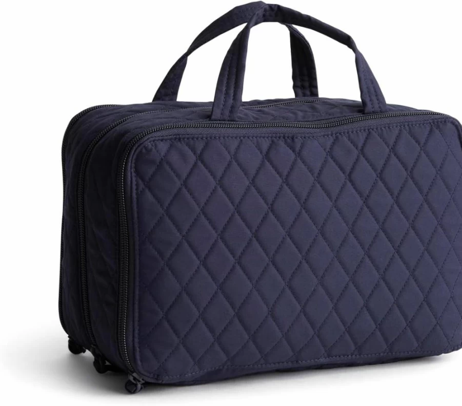 Vera Bradley Peacoat Cotton Travel Case – Premium Ultimate Carry-On Organizer Bag