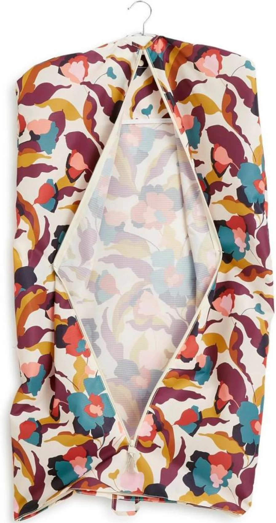 Vera Bradley Magnifique Leaf Packable Travel Garment Bag with Ripstop Fabric for Easy Organization