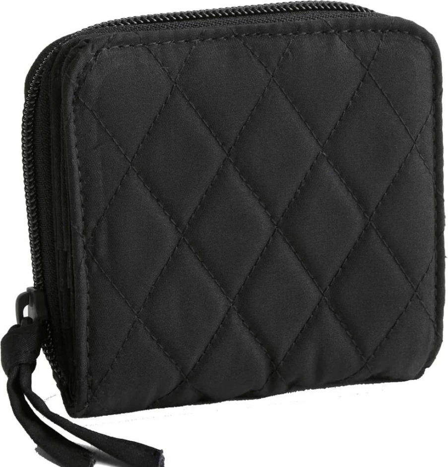 Vera Bradley Small Zip-Around Wallet - Premium Cotton Compact Wristlet for Women