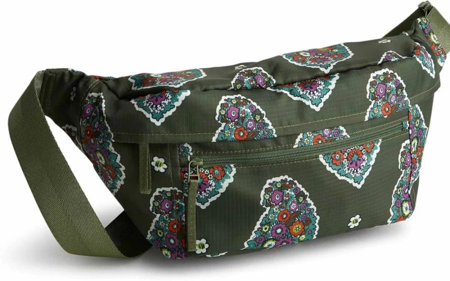 Vera Bradley Women's Ripstop Crossbody Belt Bag – Lightweight Portable Waist Pack