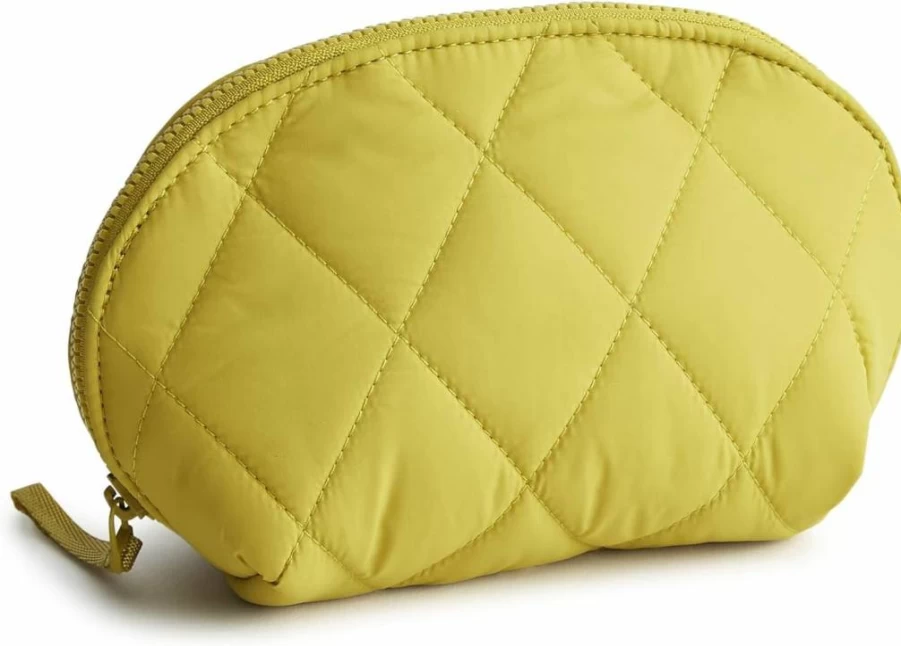 Vera Bradley Mini Dome Cosmetic Bag – Lightweight Women’s Makeup Pouch for Travel & Essentials