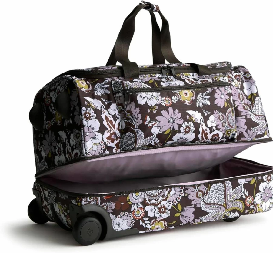 Vera Bradley Women's Lightweight Ripstop Rolling Duffel Bag - Adair Travel Luggage