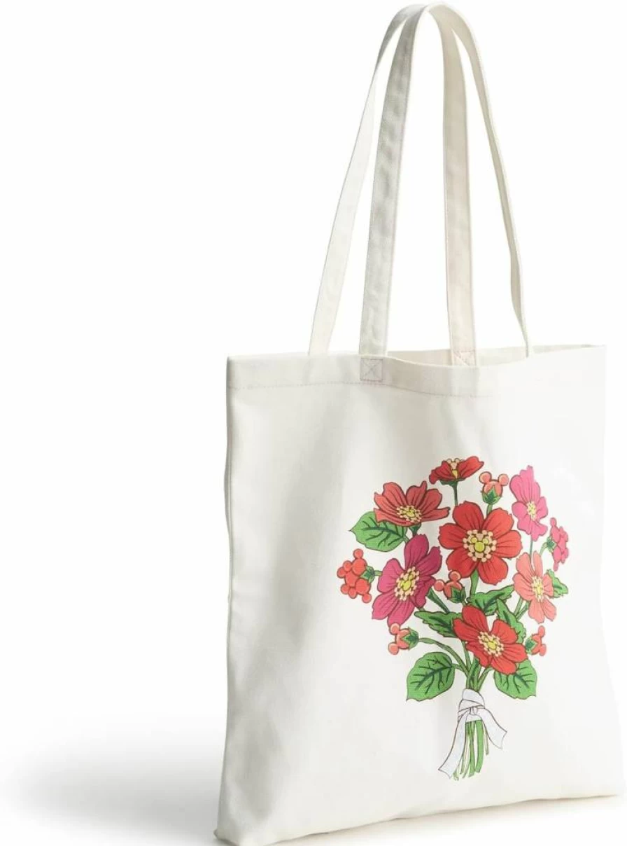 Vera Bradley Mickey Meadow Bouquet Disney Cotton Tote Bag - Woodlark Design