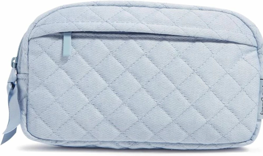 Vera Bradley Light Denim Crossbody Sling Bag for Women - Mini Belt Bag, One Size