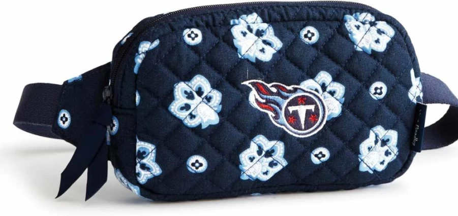 Vera Bradley NFL Team Mini Belt Bag for Women - Cotton Crossbody Purse (Multiple Team Options)