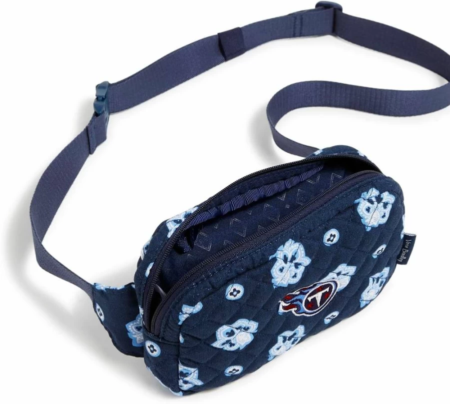 Vera Bradley NFL Team Mini Belt Bag for Women - Cotton Crossbody Purse (Multiple Team Options)