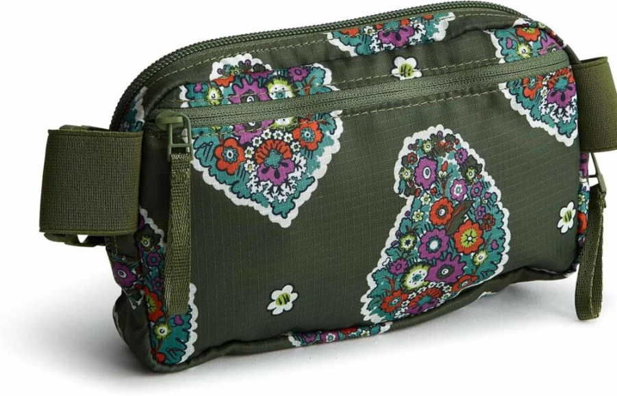 Vera Bradley Women's Small Ripstop Woodward Crossbody Belt Bag – Lightweight & Stylish