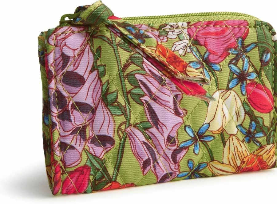 Vera Bradley Meadow Bouquet Cotton Zip Pouch – Premium Floral Card Holder for Women