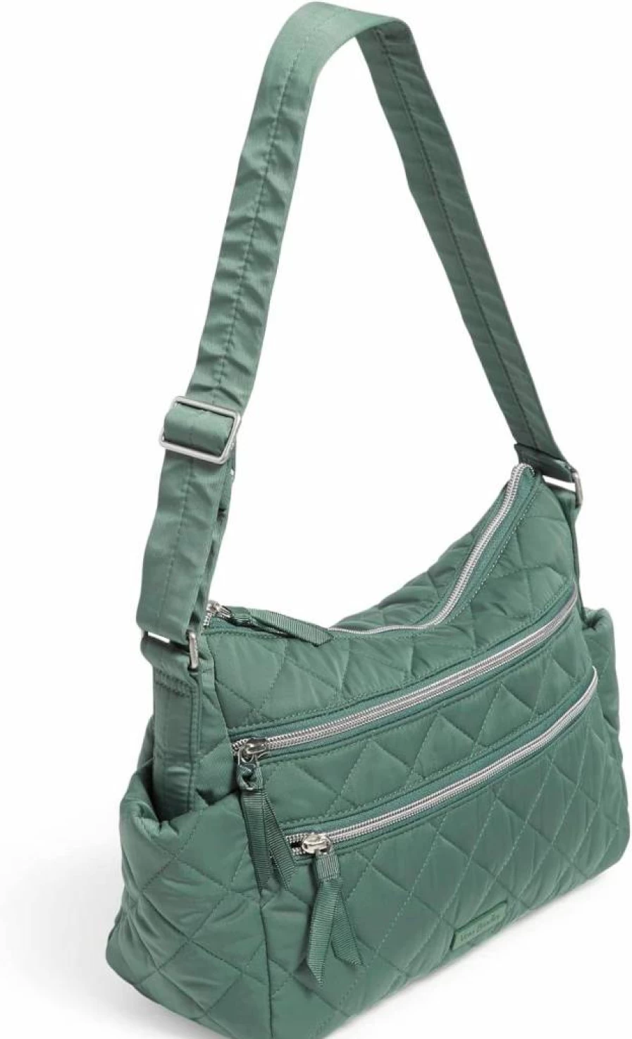 Vera Bradley Women's Triple Zip Shoulder Bag - Stylish Satchel Purse in Performance Twill Fabric