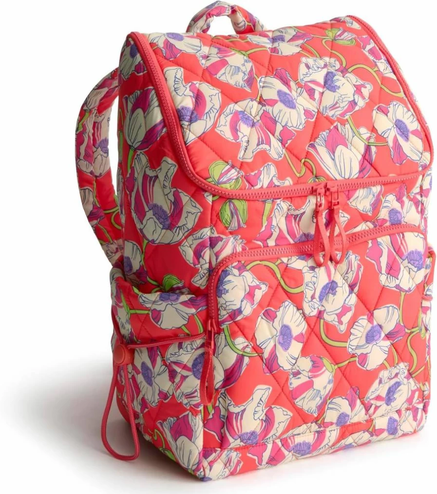 Vera Bradley Lightweight Insulated Cooler Backpack - Moonless Night, Portable Picnic Lunch Bag for Women & Men