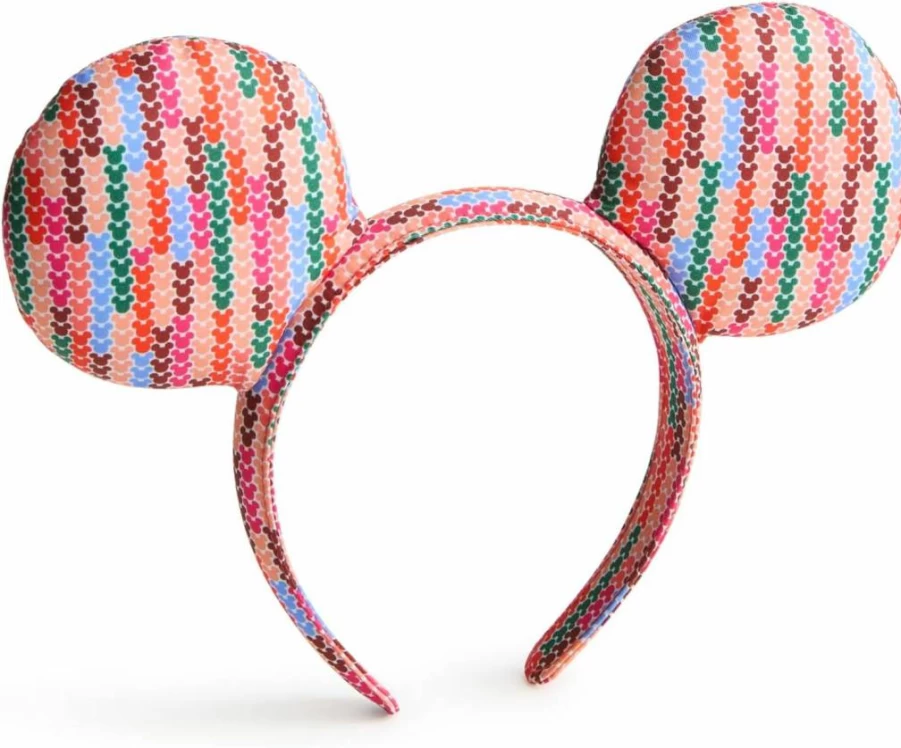 Vera Bradley Mickey Meadow Stripe Disney Women's Adjustable Nylon Mouse Ear Headband - One Size