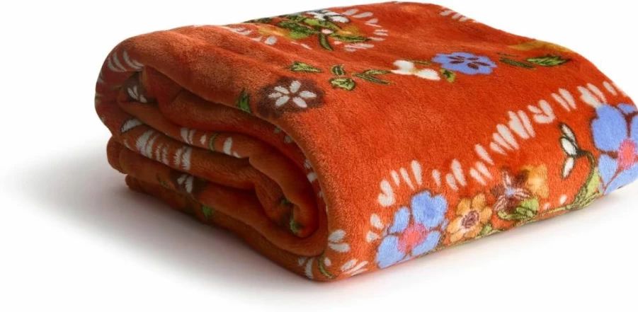 Vera Bradley Garden Paisley Soft Plush Throw Blanket – Cozy Luxe Fleece Blanket for Bed & Couch
