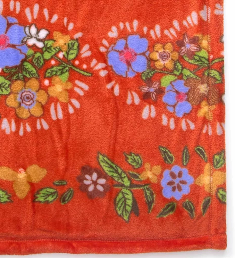 Vera Bradley Garden Paisley Soft Plush Throw Blanket – Cozy Luxe Fleece Blanket for Bed & Couch