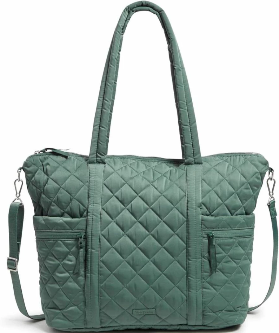 Vera Bradley Women's Large Multi-Strap Tote Bag - Durable Performance Twill Fabric - Stylish Spacious Handbag for Work & Travel