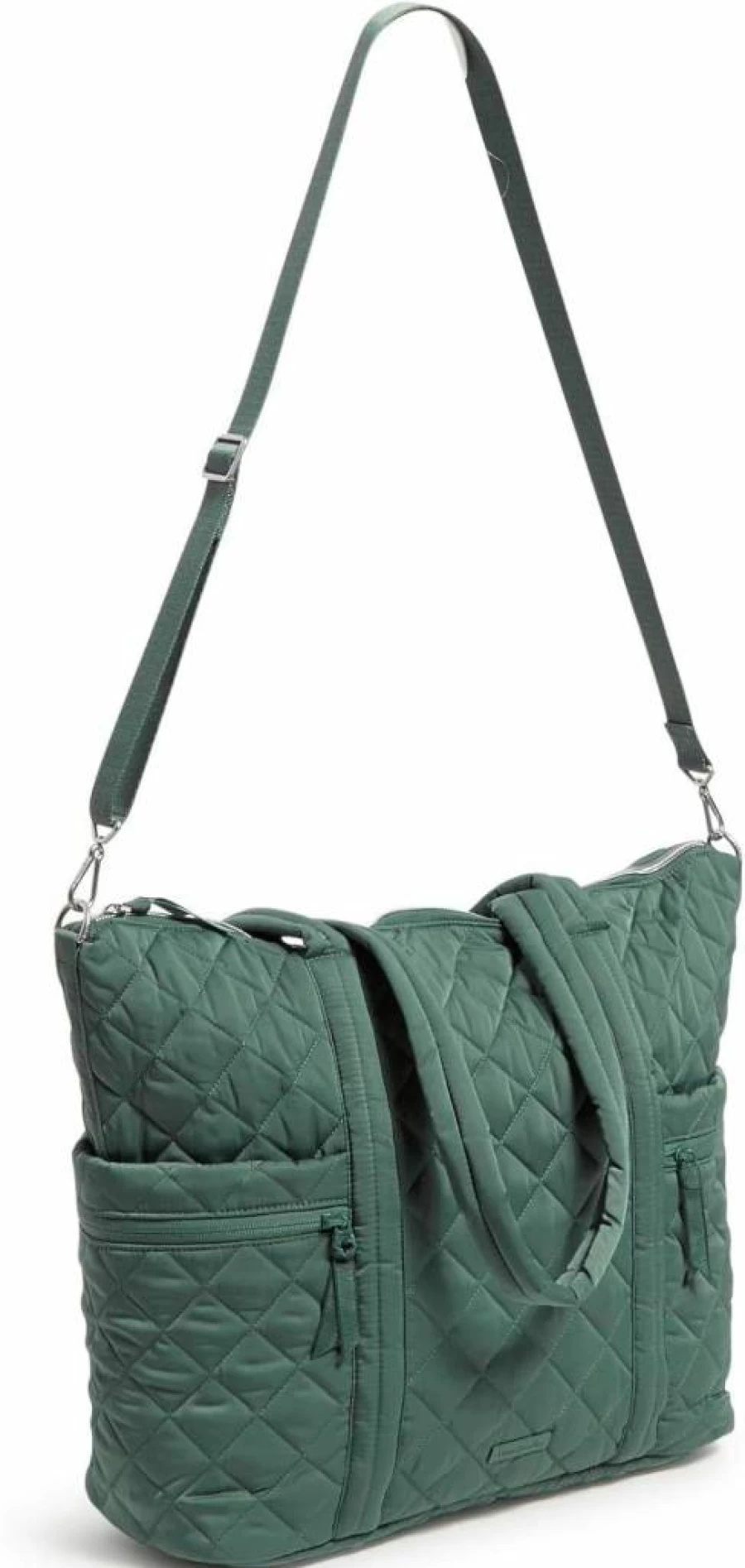 Vera Bradley Women's Large Multi-Strap Tote Bag - Durable Performance Twill Fabric - Stylish Spacious Handbag for Work & Travel
