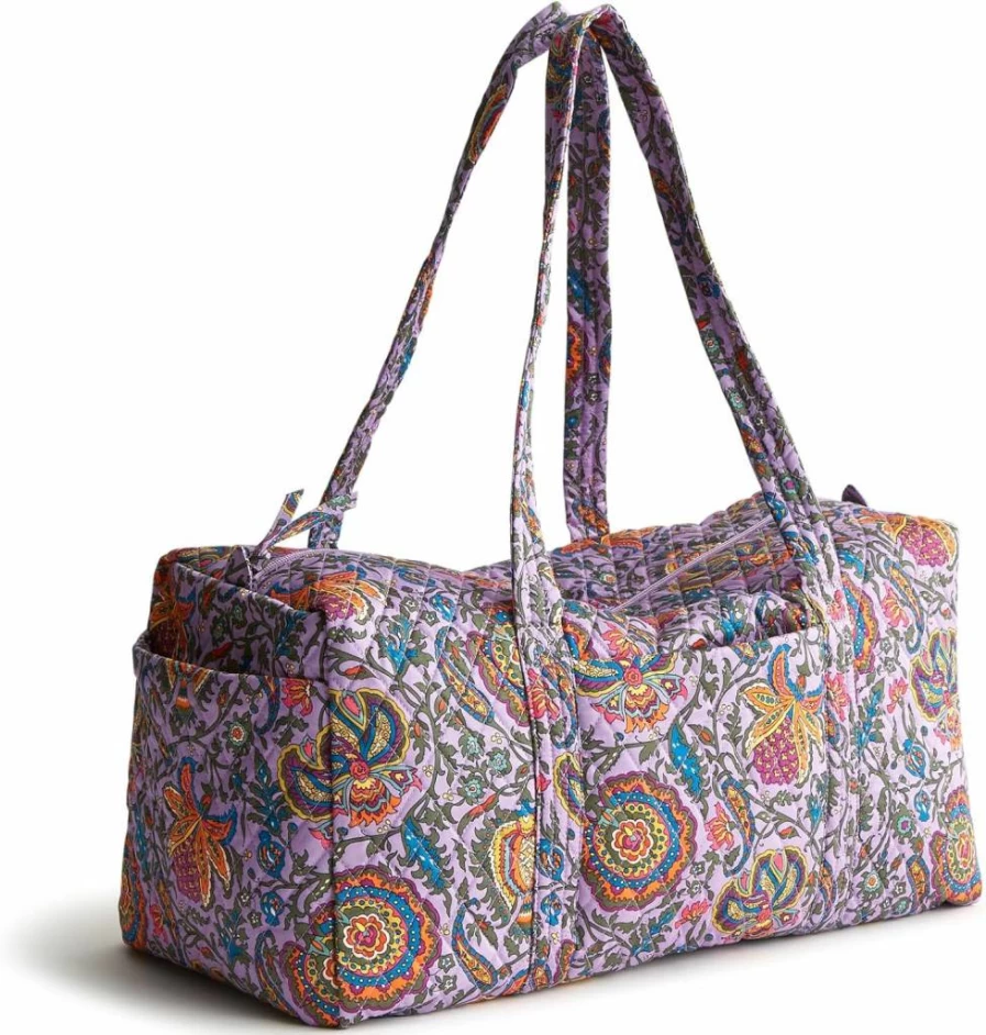 Vera Bradley Women's Original Cotton Duffel Bag - Premium Travel Tote for Women