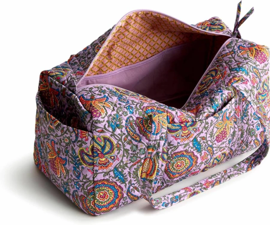 Vera Bradley Women's Original Cotton Duffel Bag - Premium Travel Tote for Women