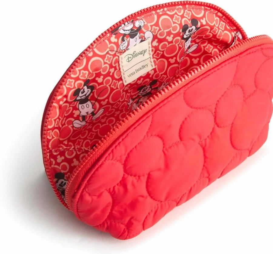 Vera Bradley Disney Mini Featherweight Cosmetic Bag for Women | Lightweight Makeup Pouch