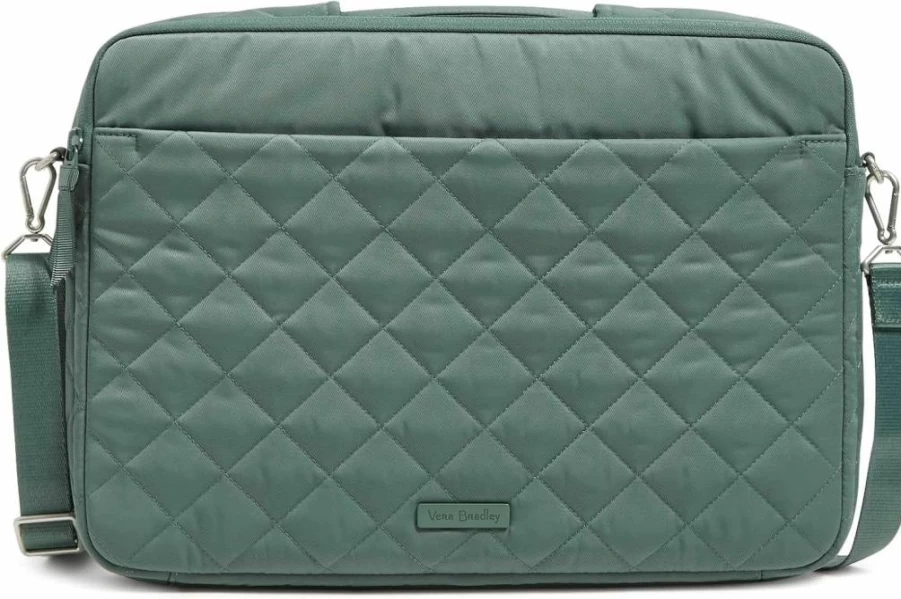 Vera Bradley Women's Crossbody Laptop Bag - Performance Twill Workstation Tote for Work & Travel