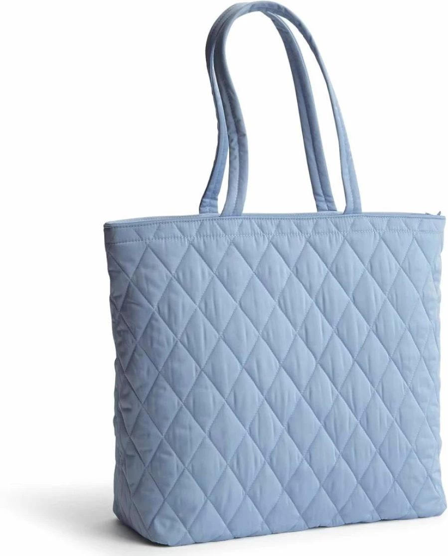 Vera Bradley Soft Chambray Performance Twill Original Tote Bag for Women Lightweight Durable Carryall